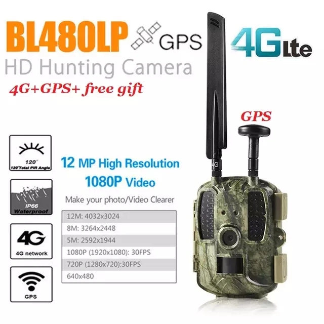 2020 Made in China 1080P Wireless SMS MMS GPRS GSM 4G Hunting Camera Wildlife 4G Trail Camera with Box and Power Supply