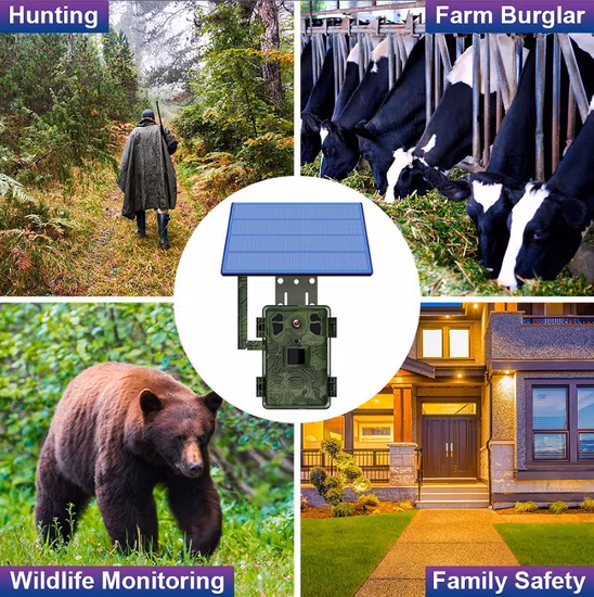 Professional and High Quality 4G Infrared Hunting Camera Wildlife Camera Outdoor Waterproof Trail Scouting Camera with Power Supply and Iron Box